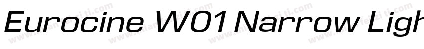 Eurocine W01 Narrow Light字体转换